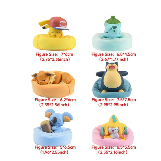 Pokémon 6 Styles Genuine Anime Figures