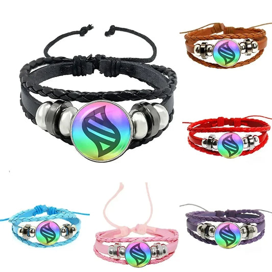 Elegant Anime Glass Stone Bracelet
