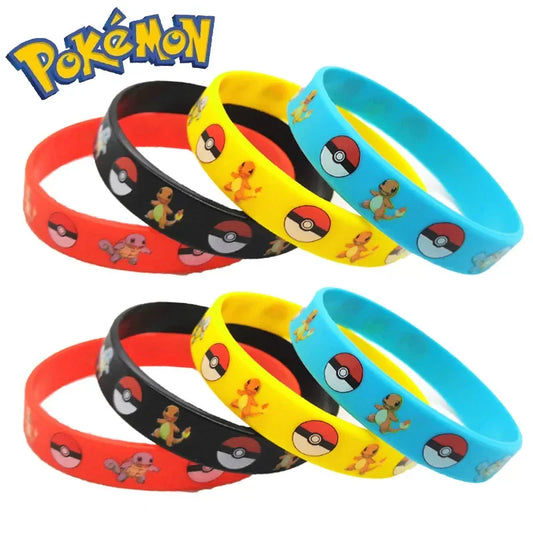 12pcs Pokémon Silicone Bracelets