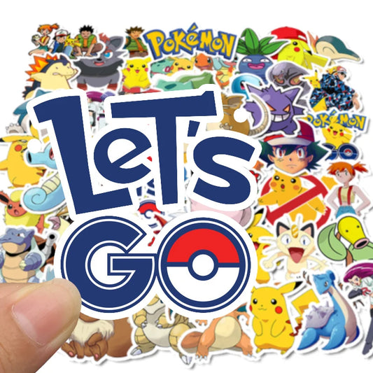 50/100 Pcs Pokémon Stickers