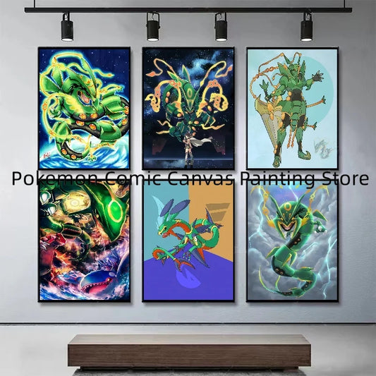 Pokémon Rayquaza Canvas Art