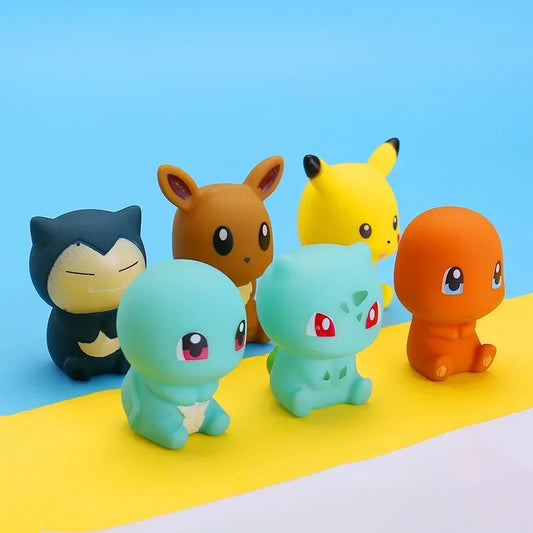 6Pcs Pokémon Pikachu Bath Toy Set