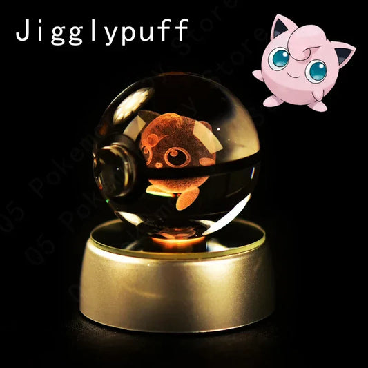 3D Pokémon Crystal Ball with LED Lamp Base