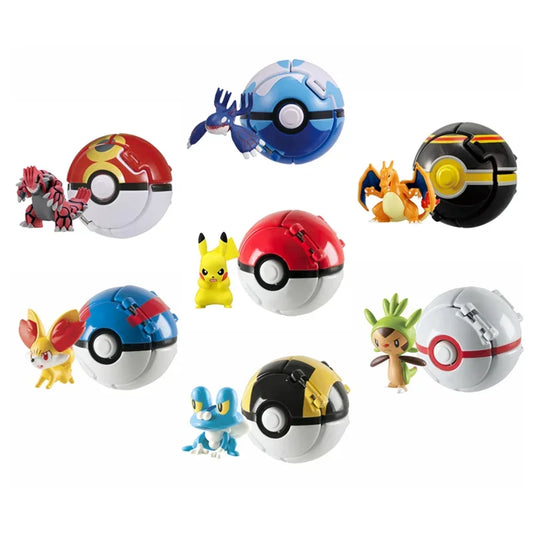Pokemon Elf Ball Pokeball Figure Set