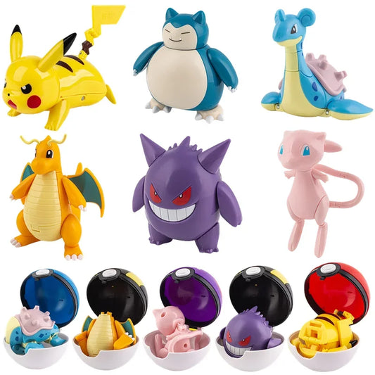 Pokemon Figures Set: Pikachu, Charizard & Greninja