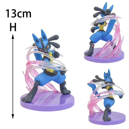 13cm Riolu &amp; Lucario Pokémon Action Figures