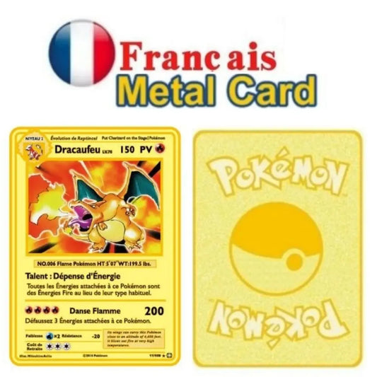Metal Pocket Monster Cards
