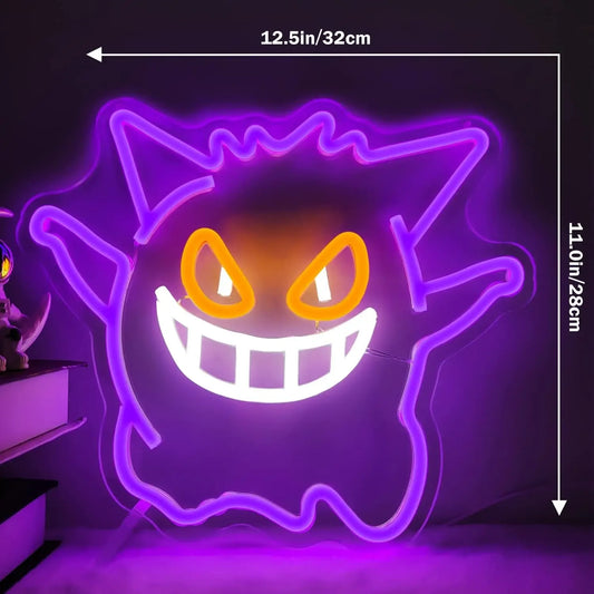 Anime Neon Light Sign – Dimmable Gaming Wall Decor