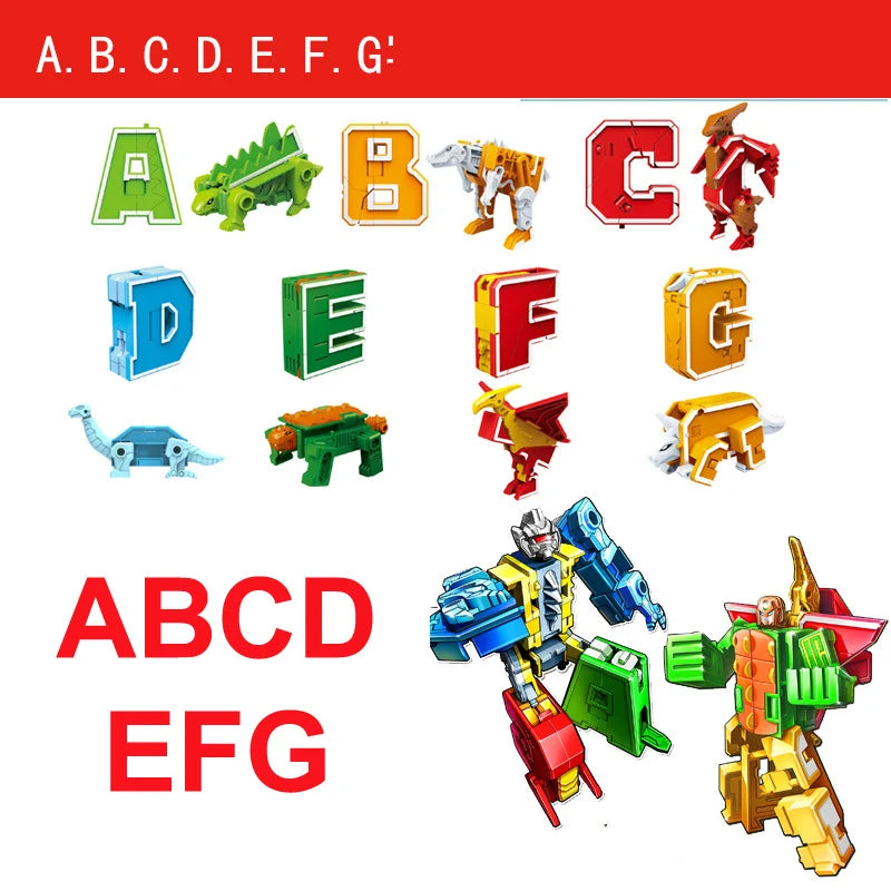 26-Piece GUDI Alphabet Transformer Toy Set - Image 5