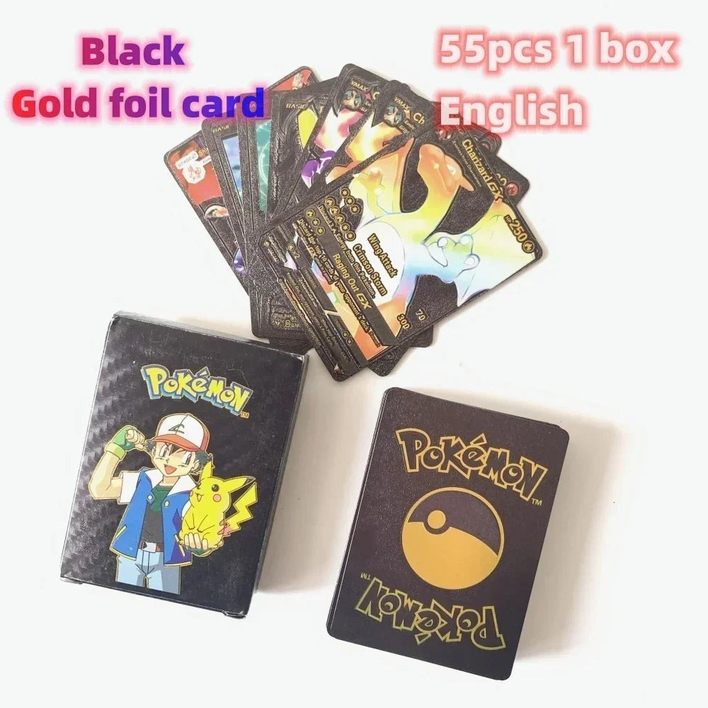 2024 NEW 27–55PCS Pokémon Colorful Gold Foil Cards - Image 13