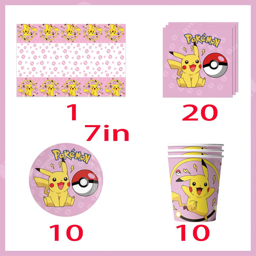 Pokémon Birthday Party Tableware Set - Image 7