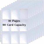 10pcs 9-Pocket Trading Card Sleeves