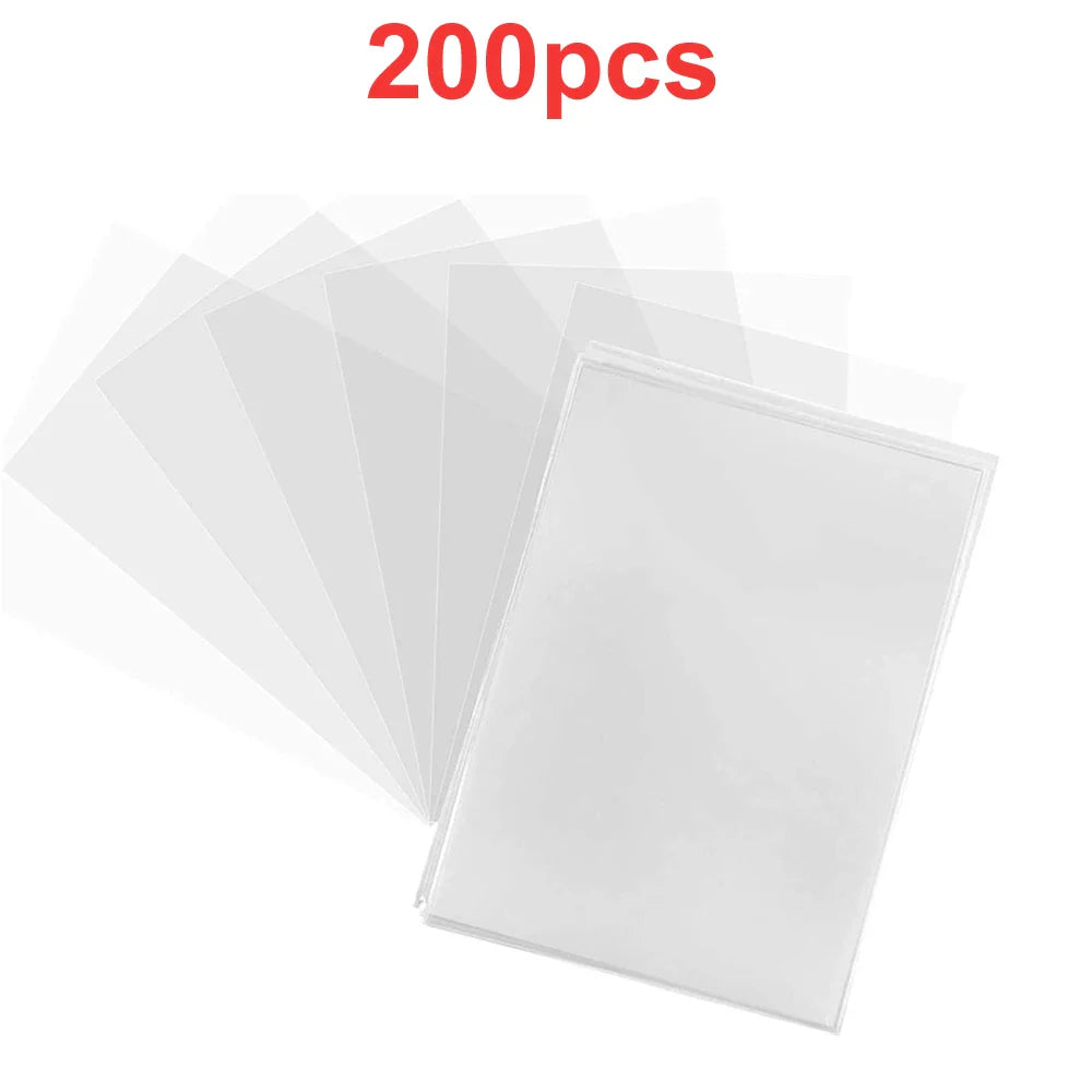 100 Pcs Transparent Card Sleeves - Image 8