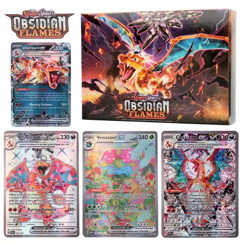 60–100Pcs English Pokémon Cards