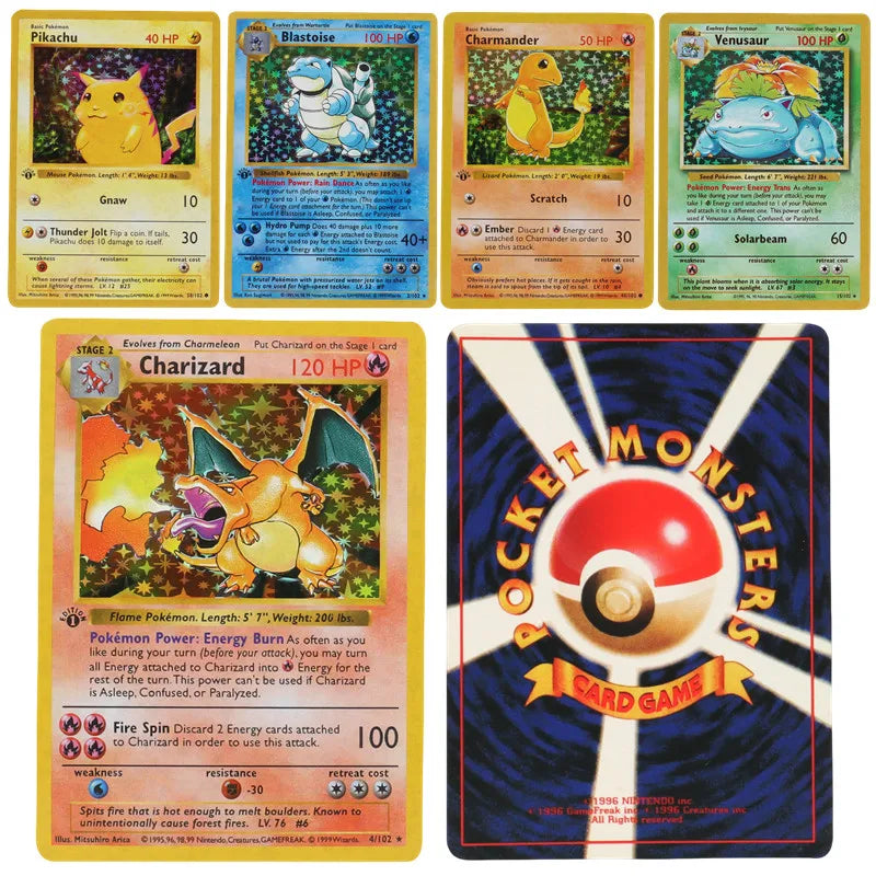151Pcs 1996 First Generation Pokémon Card Set - Image 2