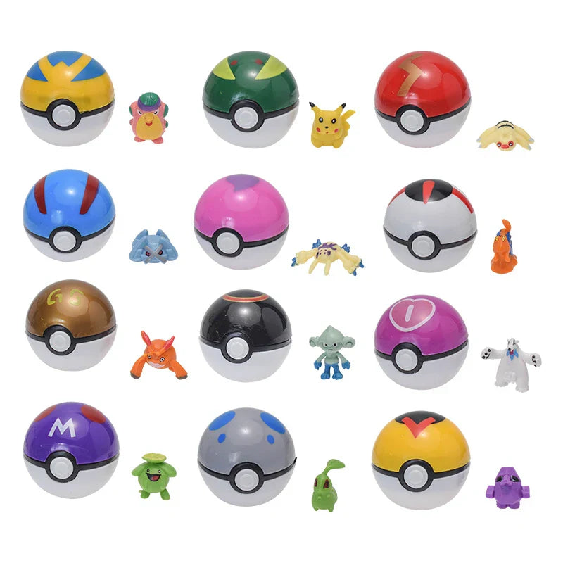 12-Piece Pokémon Poké Ball Figure Set - Image 5