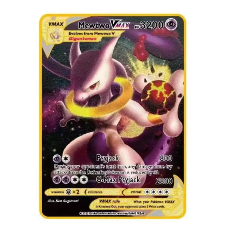 English 10,000 Points GX VMAX Metal Pokémon Card - Image 38