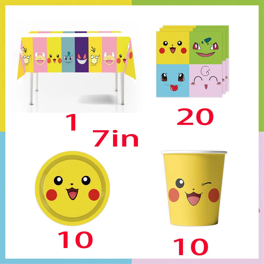 Pokémon Birthday Party Tableware Set - Image 6