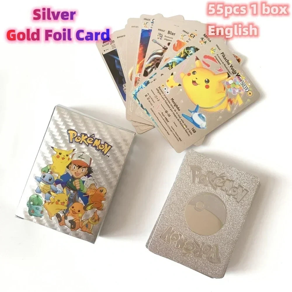 2024 NEW 27–55PCS Pokémon Colorful Gold Foil Cards - Image 12