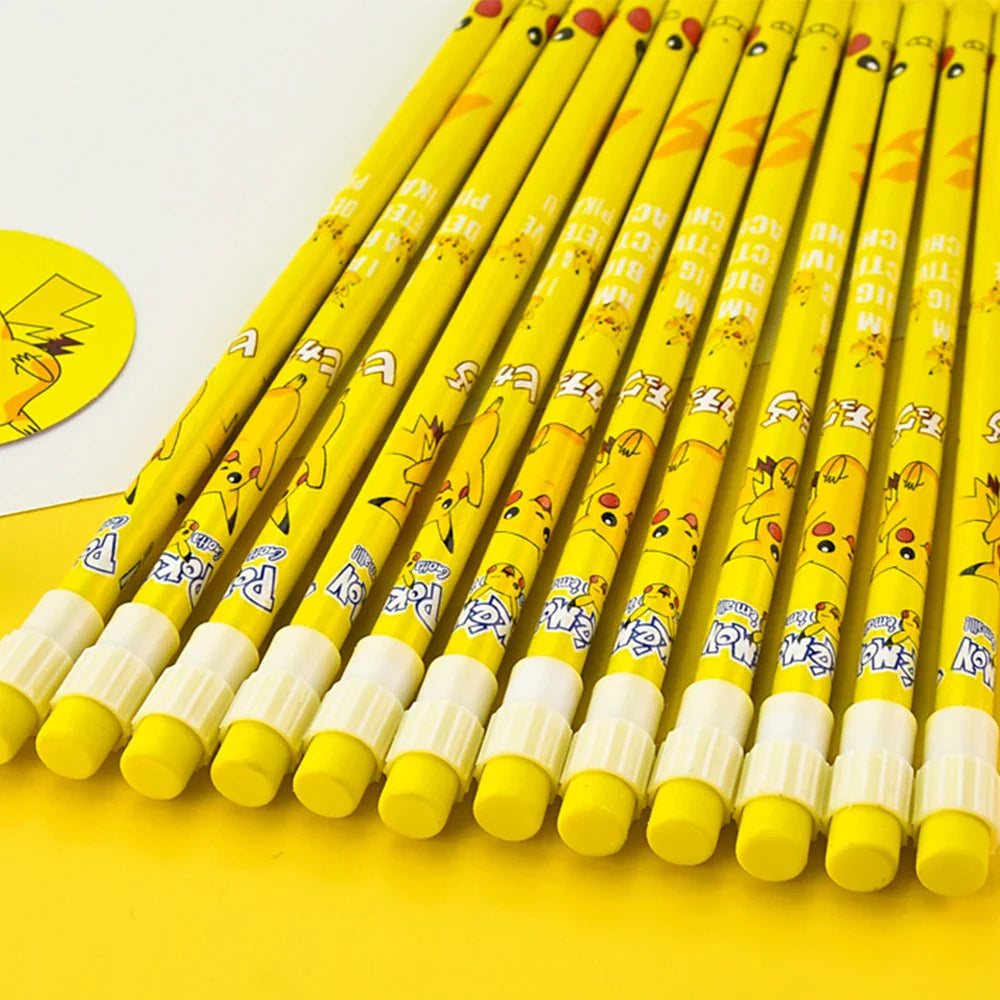 12pcs Pokémon Pikachu Cartoon Pencil Set - Image 5