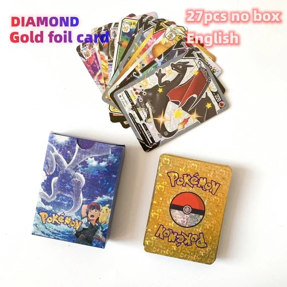 2024 NEW 27–55PCS Pokémon Colorful Gold Foil Cards - Image 10