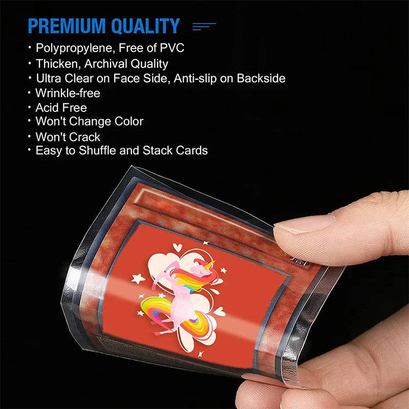 100 Pcs Transparent Card Sleeves - Image 4