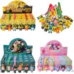 24Pcs Cute Anime Keychain Set