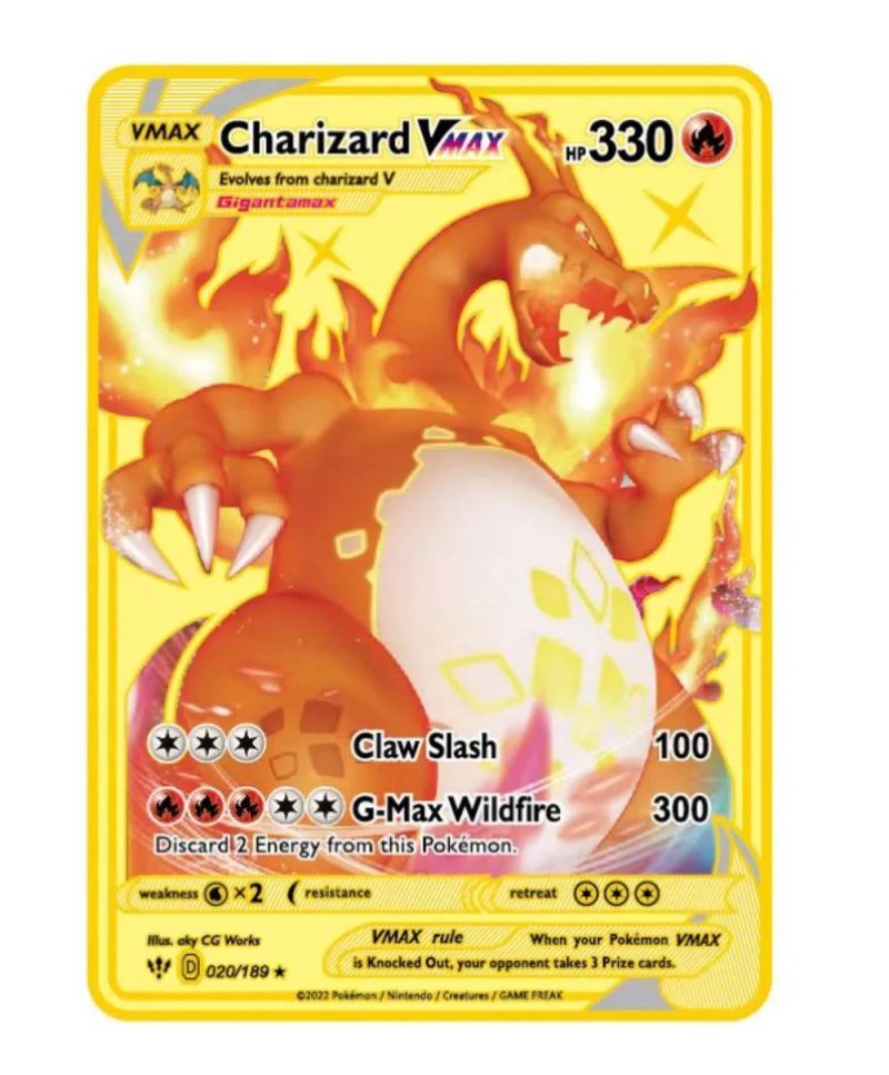 English 10,000 Points GX VMAX Metal Pokémon Card - Image 9