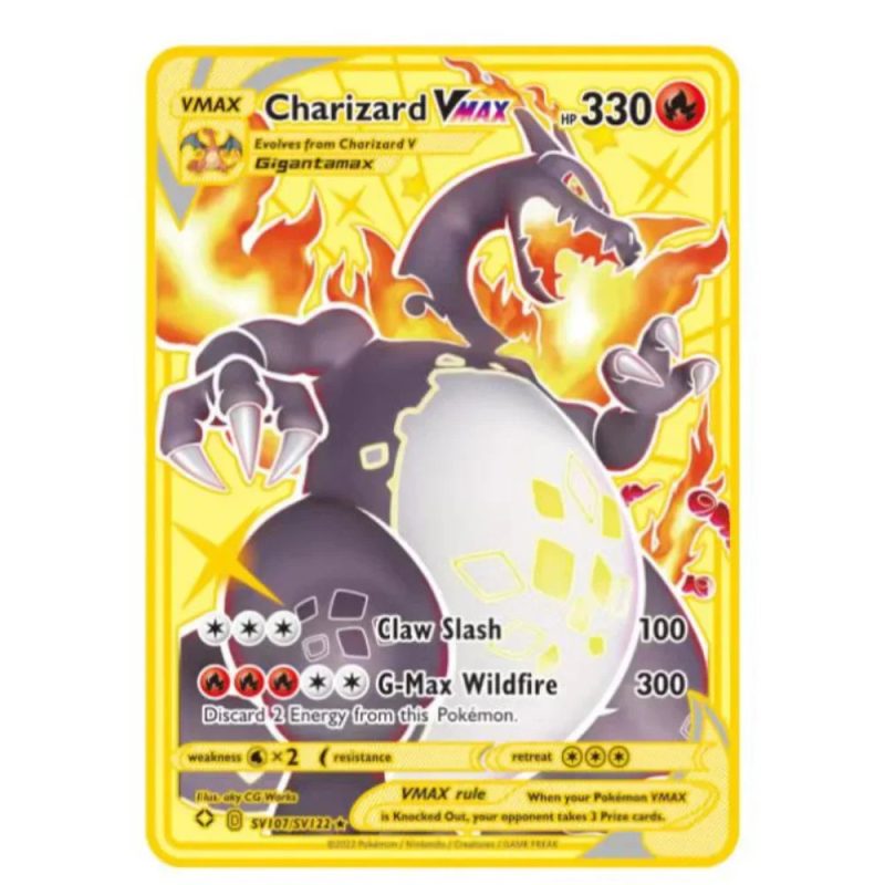 English 10,000 Points GX VMAX Metal Pokémon Card - Image 21