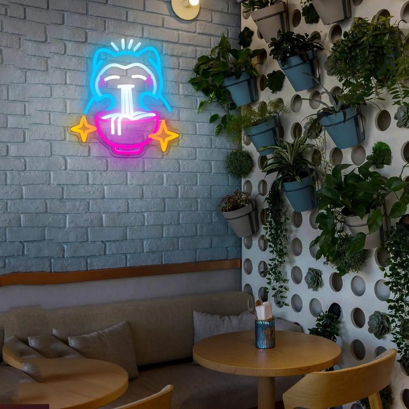 Cute Bear Pokémon Ramen Neon Light - Image 6