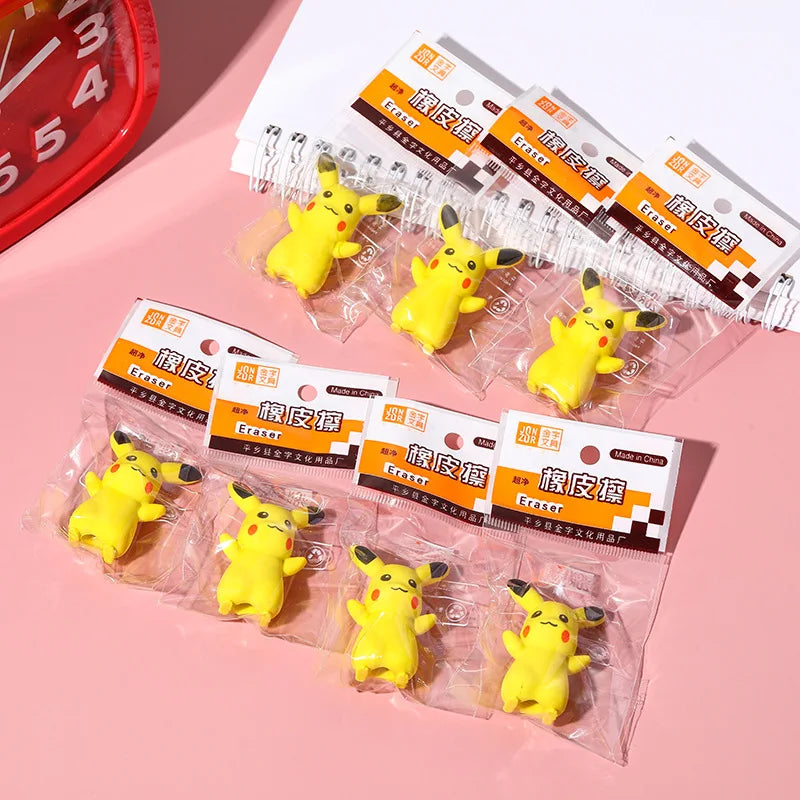 10Pcs Pikachu Rubber Eraser Set - Image 5