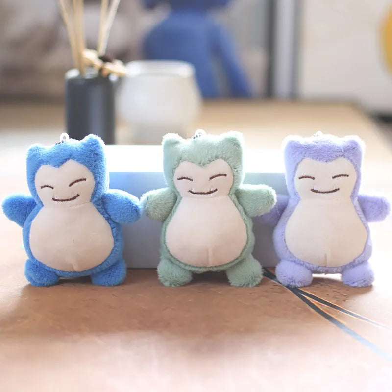3PCS Pokémon Snorlax Plush Keychains - Image 2