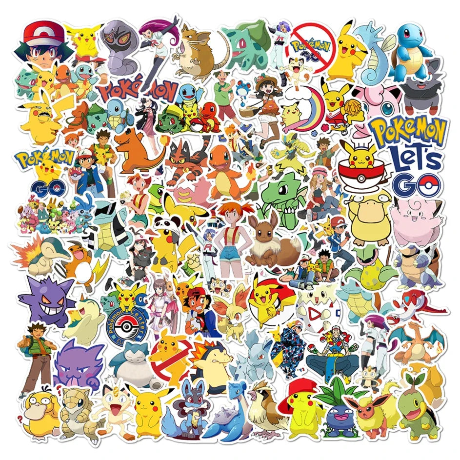 50/100 Pcs Pokémon Stickers - Image 4