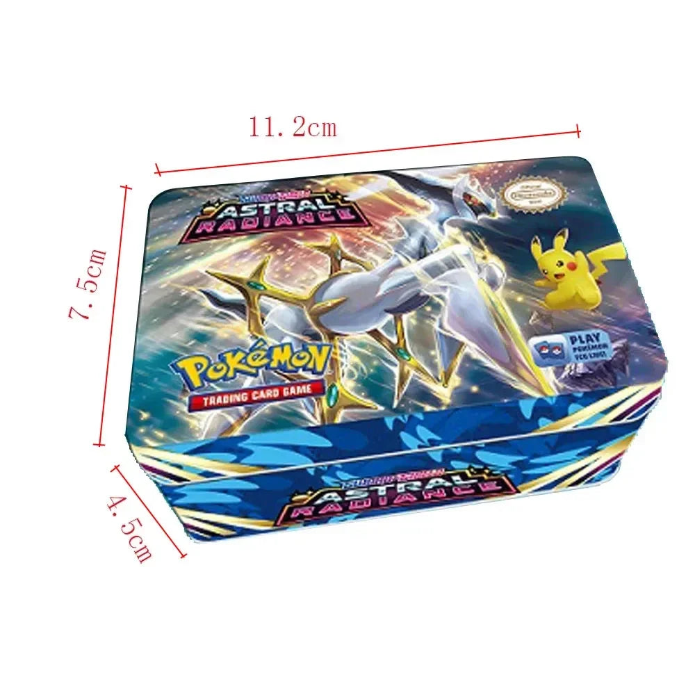 42pcs/set Pokémon Battle Card Set with Iron Metal Box - Image 5