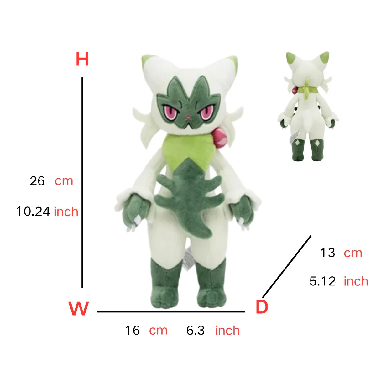 Sprigatito, Floragato & Meowscarada Plush Toys - Image 6