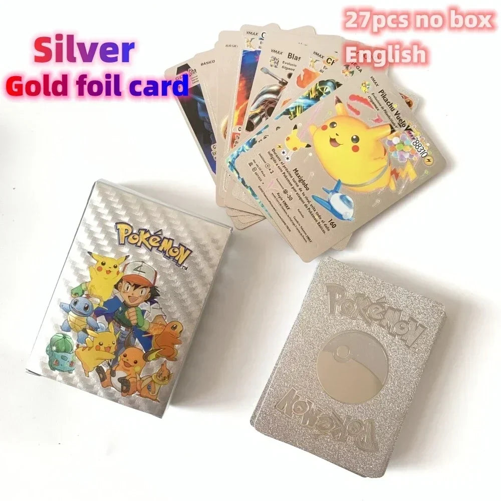 2024 NEW 27–55PCS Pokémon Colorful Gold Foil Cards - Image 7