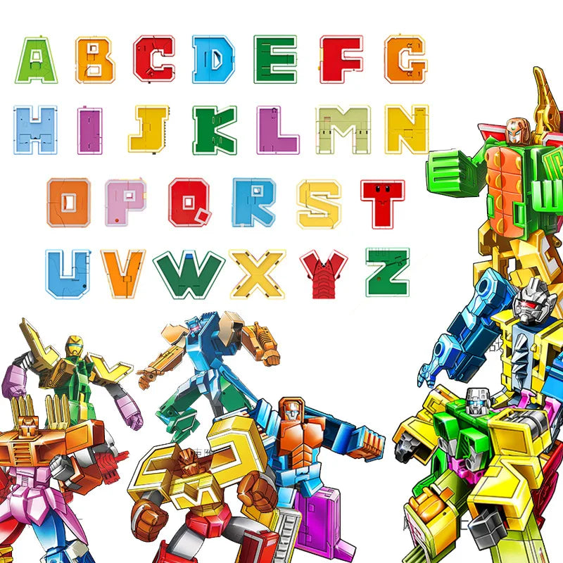 26-Piece GUDI Alphabet Transformer Toy Set - Image 6
