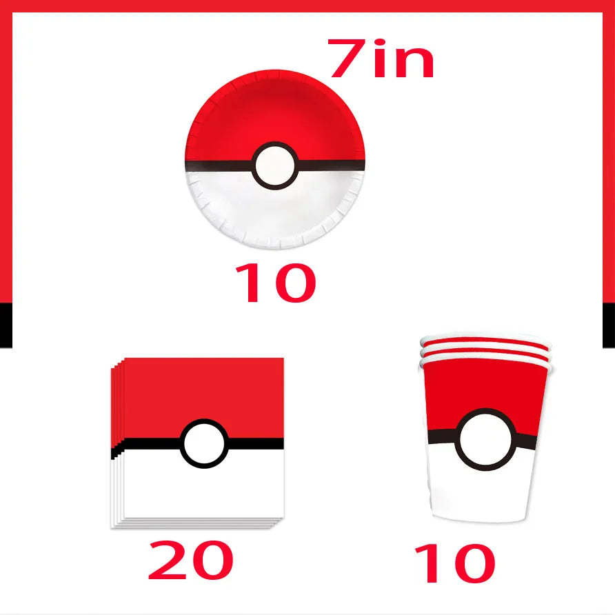 Pokémon Birthday Party Tableware Set - Image 18