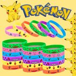 12pcs Pokémon Silicone Bracelets