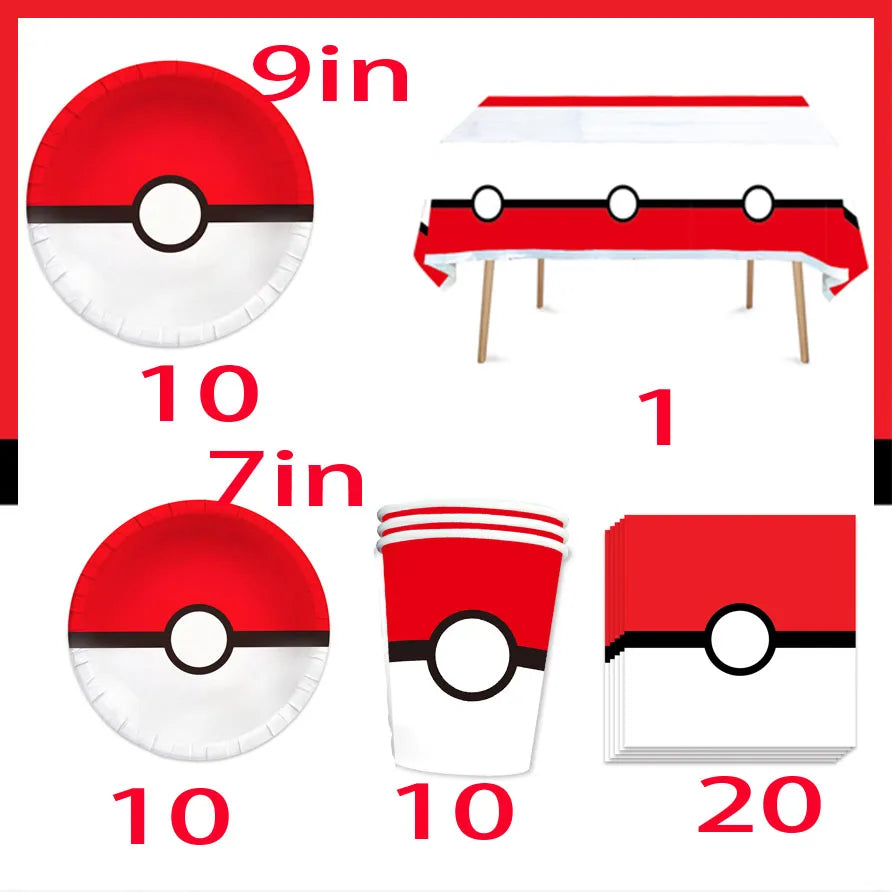 Pokémon Birthday Party Tableware Set - Image 19