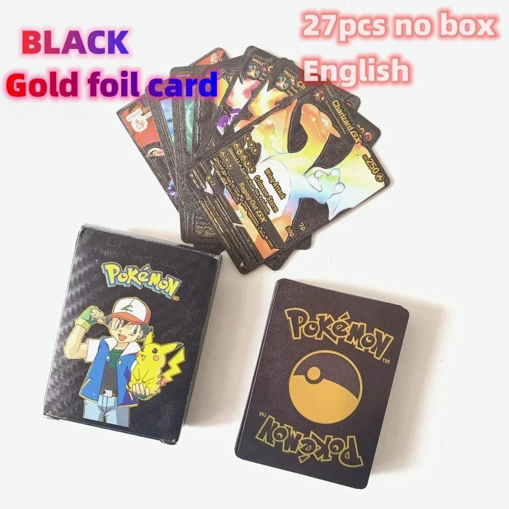 2024 NEW 27–55PCS Pokémon Colorful Gold Foil Cards - Image 16