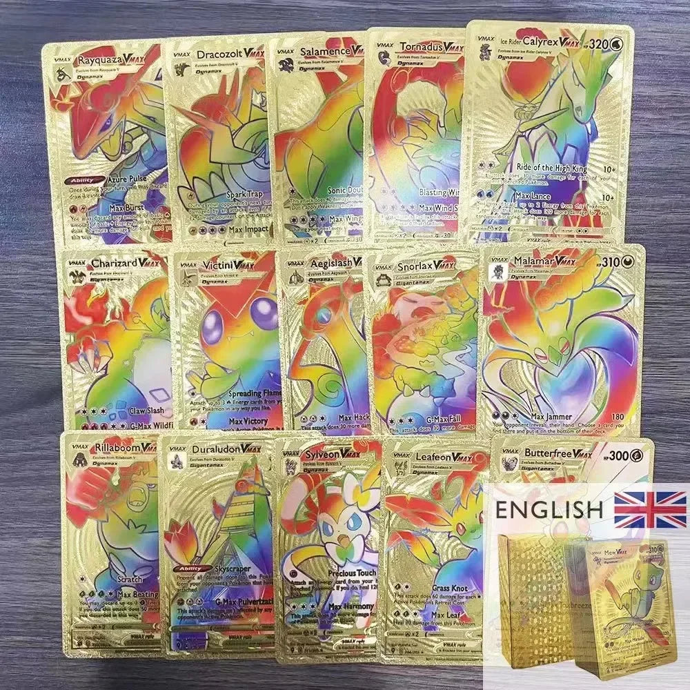 2024 NEW 27–55PCS Pokémon Colorful Gold Foil Cards - Image 4