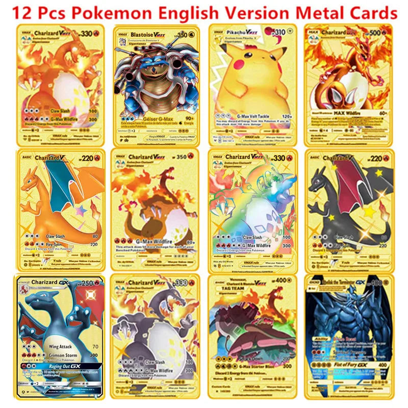 Pokémon English Metal Game Collection Cards