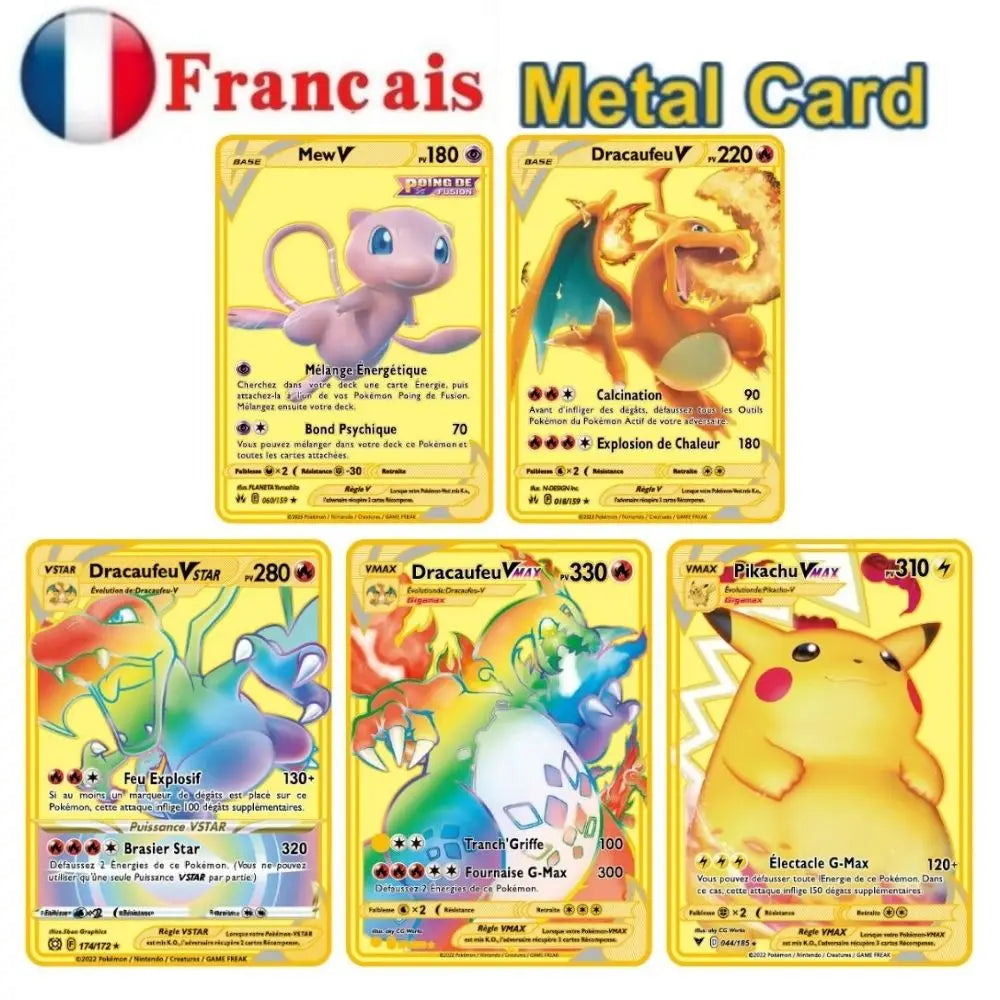 Metal Pocket Monster Cards