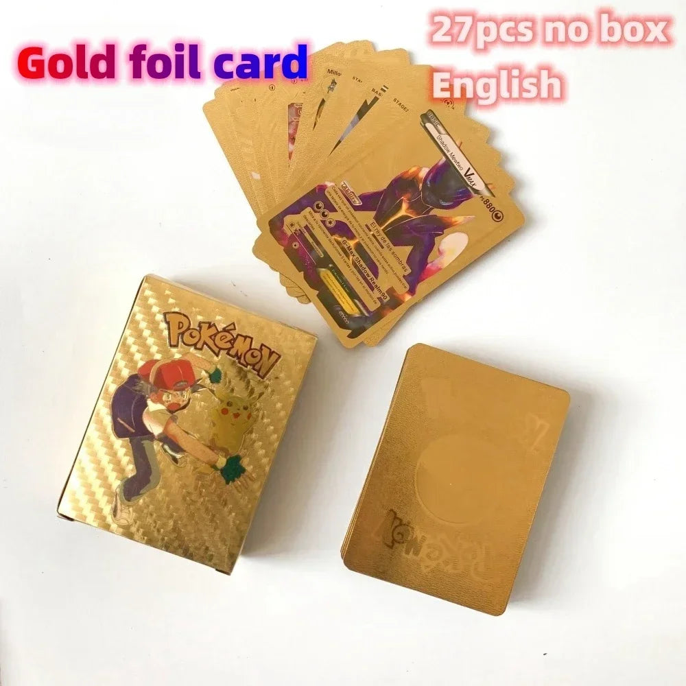 2024 NEW 27–55PCS Pokémon Colorful Gold Foil Cards - Image 15