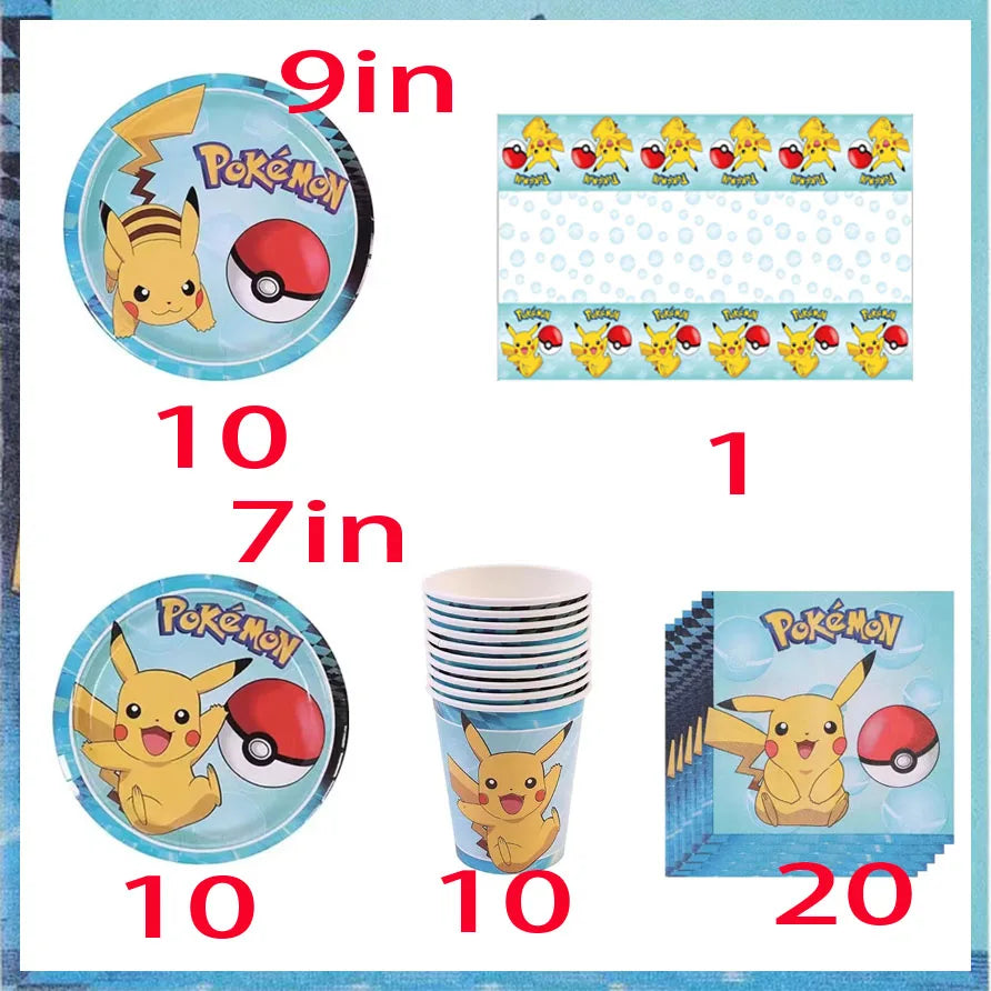 Pokémon Birthday Party Tableware Set - Image 38