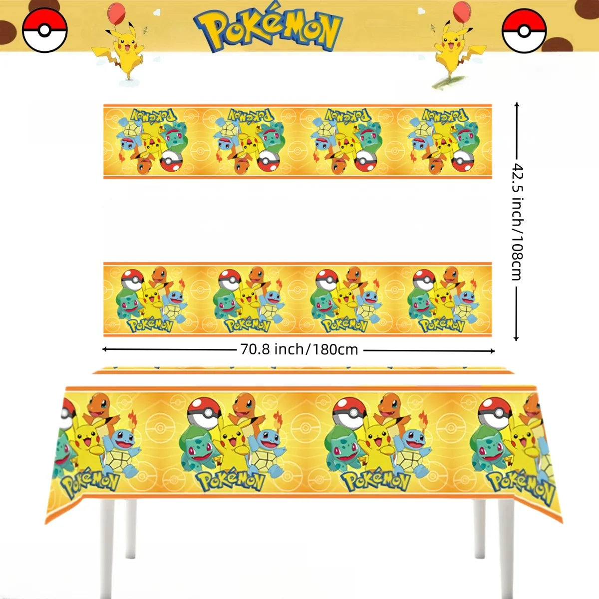 Pokémon Party Tablecloth - Image 5
