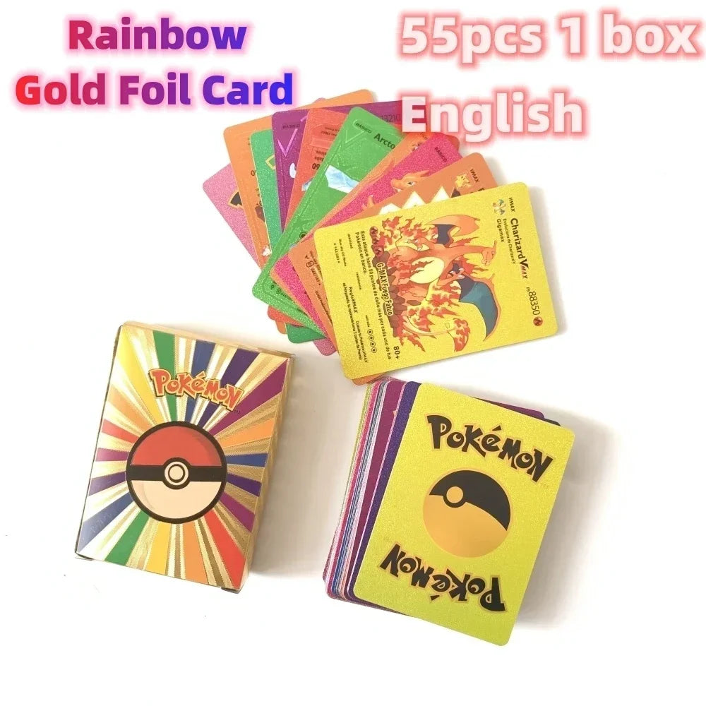 2024 NEW 27–55PCS Pokémon Colorful Gold Foil Cards - Image 14